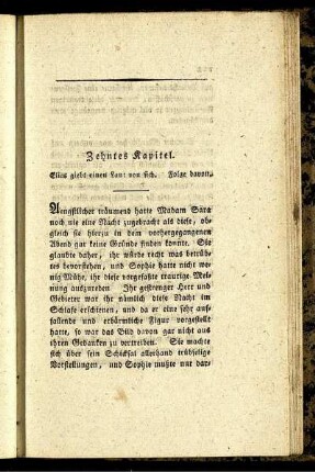 Zehntes Kapitel. Elias giebt einen Laut von sich. Folge davon.