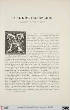 7: La collezione delle miniature nell'Archivio di Stato di Bologna