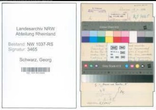 Entnazifizierung Georg Schwarz , geb. 08.02.1902 (Lehrer)