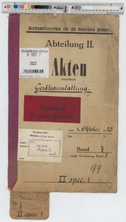 Geräteausstattung: Bd. 7