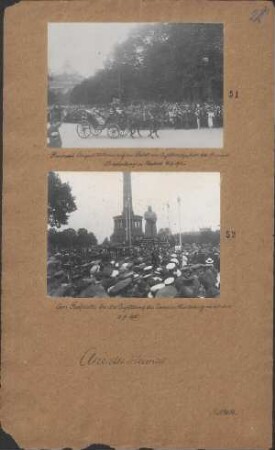 Prinzessin August Wilhelm auf der Fahrt zur Aufstellungsfeier des Eisernen Hindenburg in Berlin