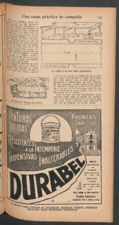 Una cama práctica de campaña