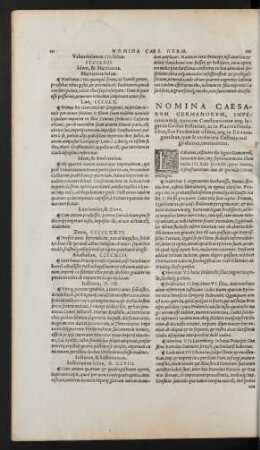 Nomina Caesarum Germanorum ...