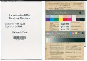 Entnazifizierung Paul Humpert , geb. 24.01.1904 (Bergbauangestellter)