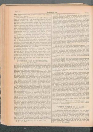 Christentum und Rechenunterricht