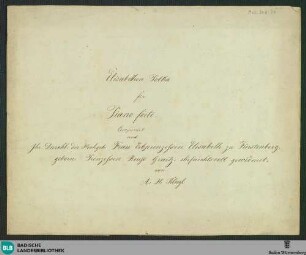 Elisabethen-Polka - Don Mus.Ms.Ded. 34 : pf; G