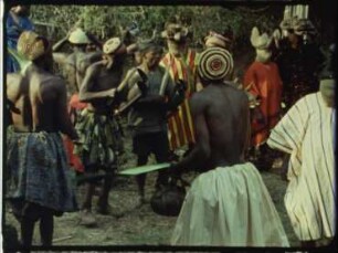 Tikar (Äquatorialafrika, Kameruner Grasland) - Totengedenkfest für die Königsmütter in Oku - 2. Felingang