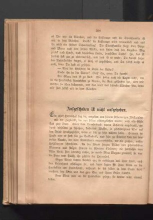 Aufgeschoben ist nicht aufgehoben.
