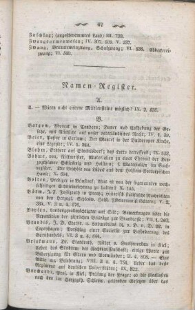 Namen-Register.