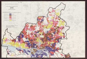 Blatt 3a: Bürgerschaftswahl vom 22. März 1970 - gültige Stimmen in Hamburg für die SPD in den Wahlbezirken -