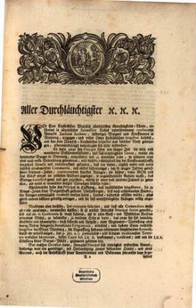 An die Römisch-Kayserliche und Königliche Catholische Majestät allerunterthänigstes Supplicatum in Sachen Zacharias Buckens zu Nürnberg contra Bürgermeister und Rath daselbst, puncto liberationis nexu civico