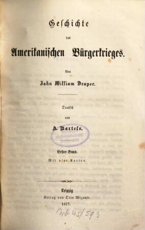 Geschichte des Amerikanischen Bürgerkrieges, 1