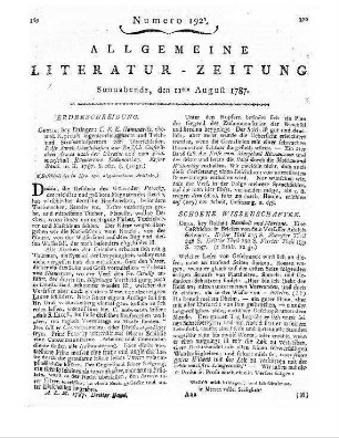 Nieuwe Nederlandsche Bibliotheek. D. 7, St. 5. Amsterdam, Rotterdam [1786]