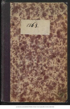 Juli 1868: Verlags-Catalog von Justus Perthes. Juli 1868.