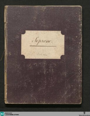 Erstes Requiem in C : für vier Singstimmen, zwei Violinen, Viola Contrabass und Orgel obligat, zwei Clarinetten, eine Floete, zwei Hörner, zwei Trompeten und Paucken ad libitum