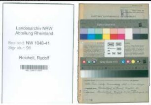 Entnazifizierung Rudolf Reichelt , geb. 27.09.1914 (Polizist)