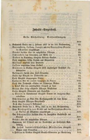 Verhandlungen des Vereines zur Beförderung des Gartenbaues in den Königlich Preussischen Staaten. 5. 1857