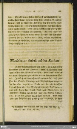 Magdeburg, Anhalt und der Kurkreis
