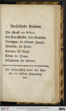 Vorstellende Personen