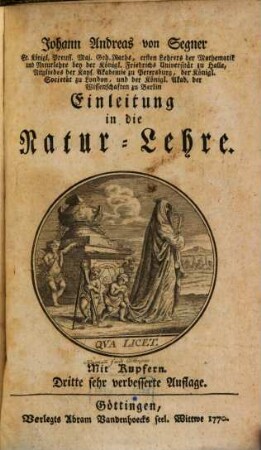 Einleitung in die Naturlehre