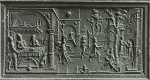 Ofenplatte 'Enthauptung Johannes des Täufers' aus Johannishausen