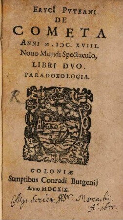De Cometa anni 1618 libri duo