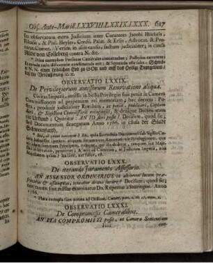 Observatio LXXXI. - Observatio C.