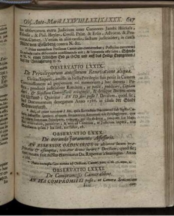 Observatio LXXXI. - Observatio C.