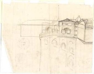 Hildebrand, Adolf von; Berg am Starnberger See - Rottmannshöhe (Bayern); Bismarckturm - Gebäude (Perspektive)