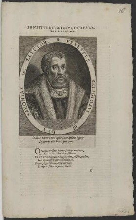 Bildnis des Ernestvs, Kurfürst von Sachsen