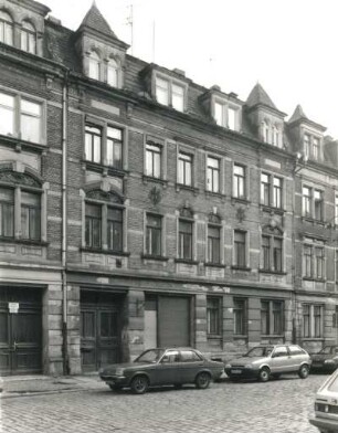 Dresden-Pieschen, Mohnstraße 23. Wohnhaus (um 1900). Straßenansicht