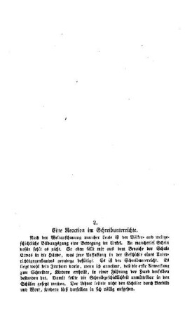 Eine Reaction im Schreibunterrichte : Berichte