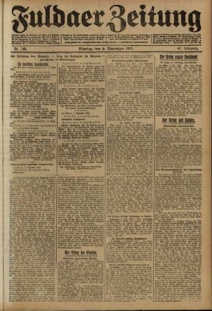 Ausgabe vom Montag, den 06. Dezember 1915.