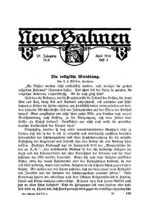 Die religiöse Wandlung