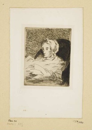 Rekonvaleszent, aus: Edmond Bazire, "Manet", Paris 1884