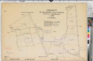 Stockum (Unna), Siddinghausen (Unna), Zusammenlegung Stockum-Siddinghausen, Bl. 1 Zuteilungskarte Stockum Flur 1