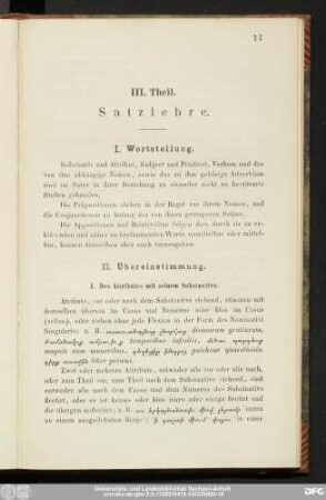 II. Übereinstimmung.