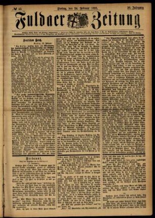 Ausgabe vom Freitag, den 24. Februar 1893.