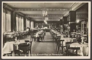 Ansichtskarte „Erfrischungsraum im Karstadt-Haus am Hermannplatz“