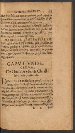 Caput Undecimum, De Omnipraesentia Christi hominis personali.