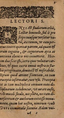 Introductio Ad Lectionem Ciceronis, Et Aliorum Oratorum fructuosiorem & dexteriorem, pertinens ad specialem partem Systematis Rhetorici