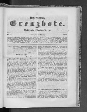 Die deutsch-dänische Frage und England.