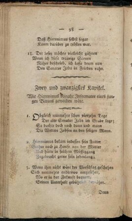 Zwey und zwanzigstes Kapitel.