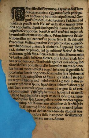 Expositio pulcherrima hymnorum per annum secundum Curiam
