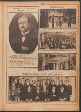 Fallecimiento del señor Ernesto Fernando Taylor