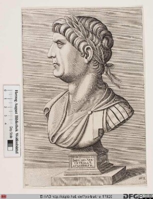 Bildnis ROM: Trajan, 13. römischer Kaiser 98-117 (eig. Marcus Ulpius Traianus)