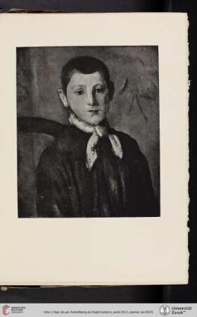 [I. Cézanne, Portrait, halftone reproduction]