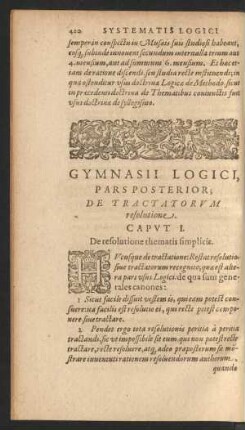 Caput I. De resolutione thematis simplicis.