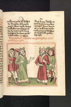 König Albrecht I. von Habsburg und König Adolf I. von Nassau mit Gefolge