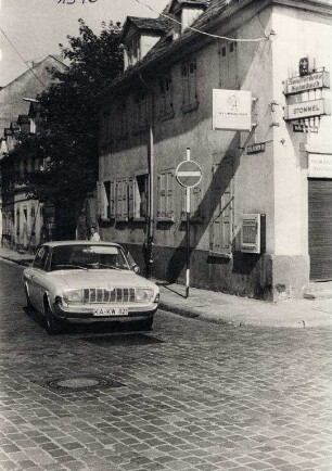 Altstadt, Dörfle. Brunnenstraße / Ecke Waldhornstraße